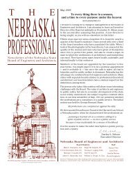 BOE 0504.indd - Nebraska Board of Engineers and Architects ...