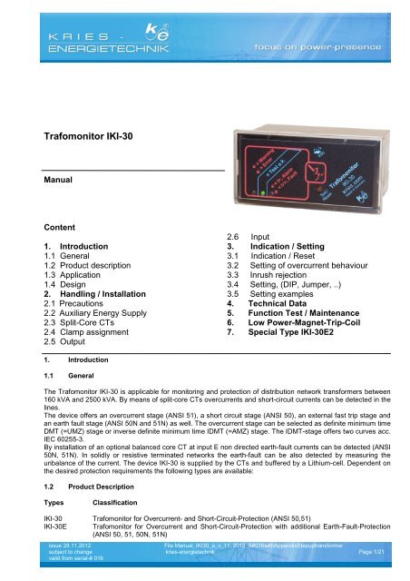 Manual Relé Siemens IKI30_e_v_07_2009_S#016