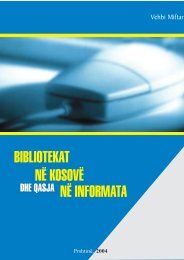 në informata bibliotekat në kosovë - Biblioteka Kombëtare dhe ...