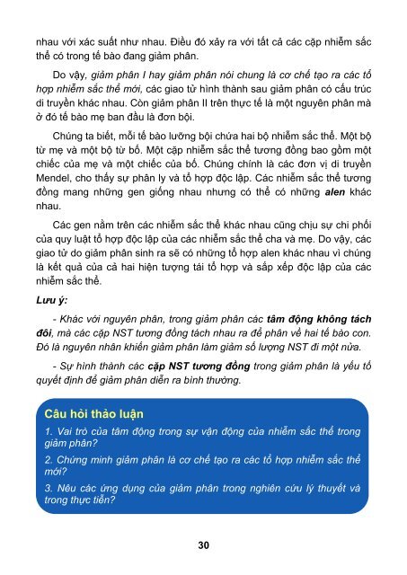 DI TRUYỀN HỌC PHỔ THÔNG (TẬP 1) CÁCH HỌC MỚI DỄ HIỂU HƠN HIỆU QUẢ HƠN GS.TS. LÊ ĐÌNH LƯƠNG