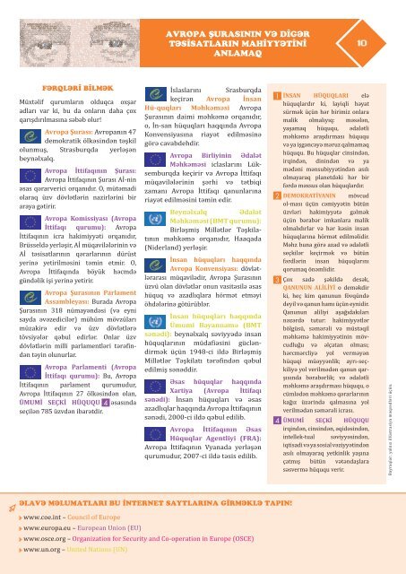 SİZ NƏYƏ GÖRƏ AVROPA ŞURASININ MÖVCUDLUĞUNDA ...