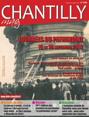 DOSSIER JOURNÉES DU PATRIMOINE - Ville de Chantilly