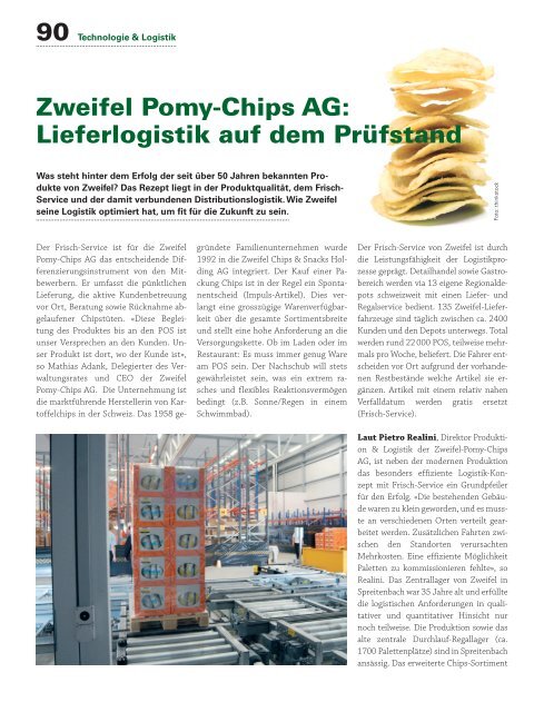 Zweifel Pomy-Chips AG - rb Rüttimann consulting