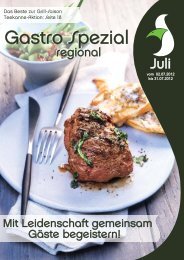Gastro Spezial Regional - Juli 2012 - Poms-windmann