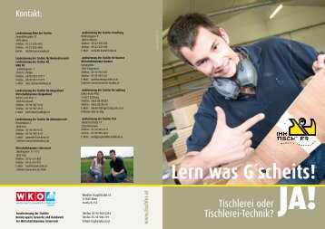 Lern was G´scheits! - Tischler