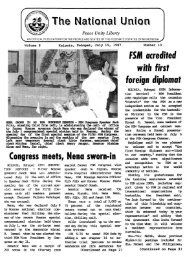 The National Union - College of Micronesia - FSM