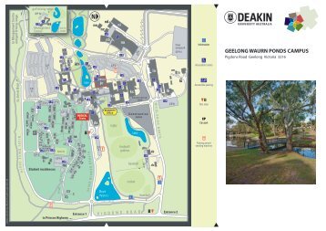 Geelong Waurn Ponds Campus map - Deakin University