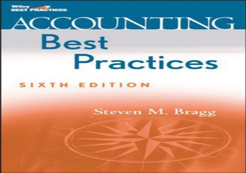 [+]The best book of the month Accounting Best Practices (Wiley Best Practices) [PDF] 