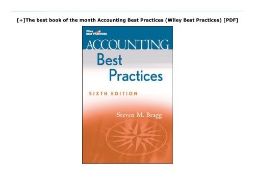 [+]The best book of the month Accounting Best Practices (Wiley Best Practices) [PDF] 