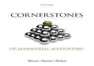[+][PDF] TOP TREND Cornerstones of Managerial Accounting  [FREE] 