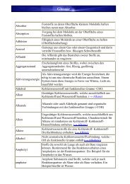 Glossar - Chempage.de