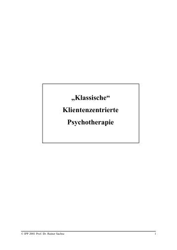 Signalkongruenz - Institut für Psychologische Psychotherapie