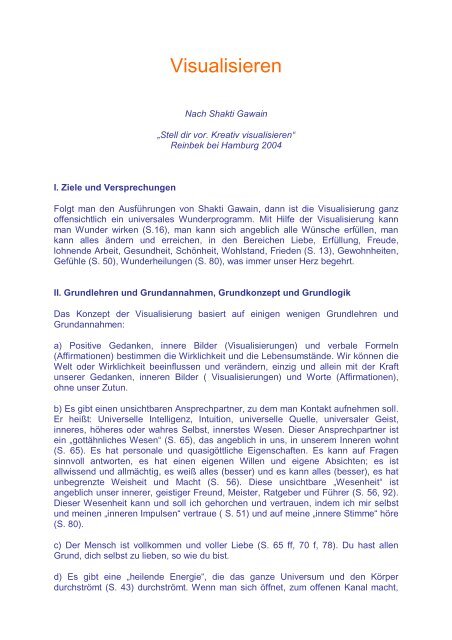 Visualisieren - Didaktikreport