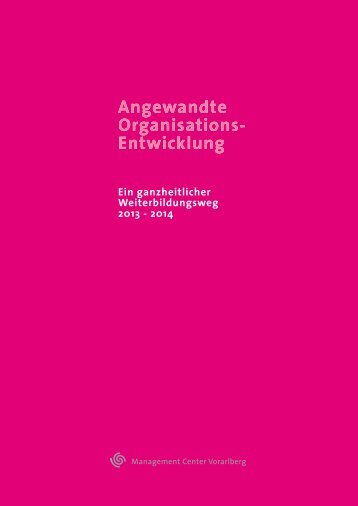 Angewandte Organisationsentwicklung 2013-2014 - MCV ...