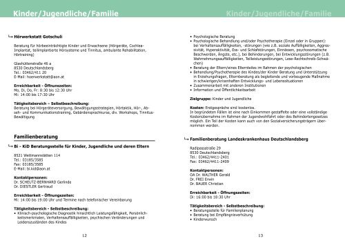 Kinder / Jugendliche / Familien - kompass