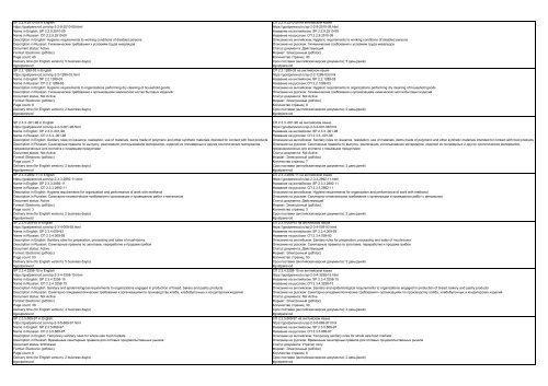 All SP standards, set of rules, code of practice, construction standards, construction regulations and sanitary rules of the Russian Federation in English