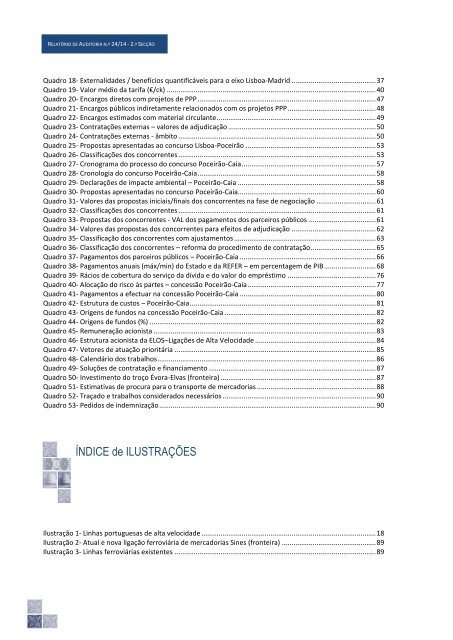 TRIBUNAL CONTAS PORTUGAL.: Projeto Ferroviário Português de Alta Velocidades