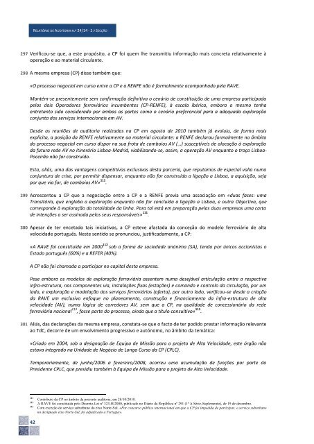 TRIBUNAL CONTAS PORTUGAL.: Projeto Ferroviário Português de Alta Velocidades