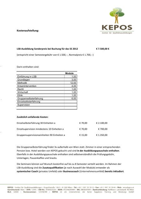 Was ist Lebens- und Sozialberatung (LSB)? - Kepos