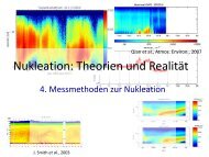 Nukleation: Theorien und Realität