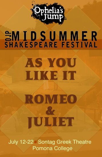 Shakespeare Program 2018