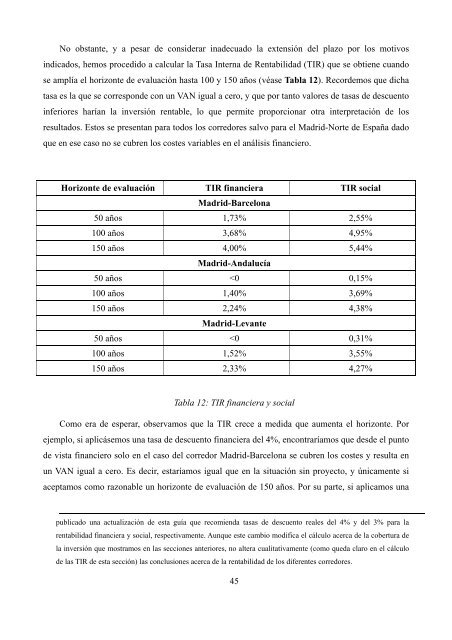 Informe FEDEA: Contabilidad Financiera y Social de la Alta Velocidad en España Ofelia Betancor Universidad de Las Palmas de Gran Canaria y FEDEA Gerard Llobet CEMFI y CEPR 