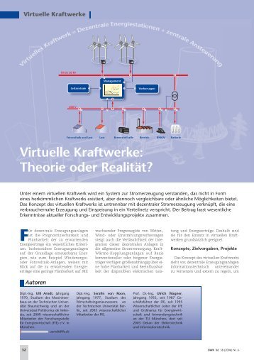 Virtuelle Kraftwerke: Theorie oder Realität? - Nun