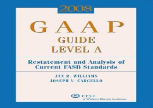 [+]The best book of the month GAAP Guide Level A: Restatement and ...