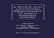 [+]The best book of the month A Review and Annotated Bibliography of Family Business Studies  [NEWS]