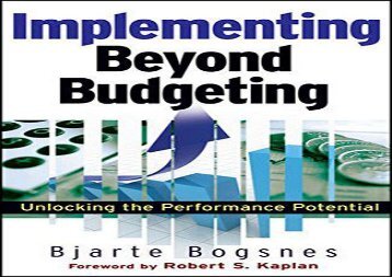 [+]The best book of the month Beyond Budgeting: Unlocking the Performance Potential  [FREE] 