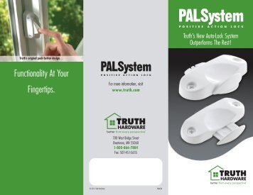 PAL - Positive Action Lock - Truth Hardware