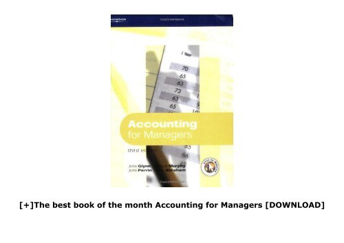 [+]The best book of the month Accounting for Managers  [DOWNLOAD] 