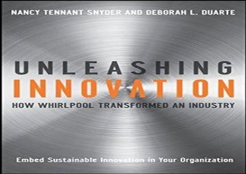 [+][PDF] TOP TREND Unleashing Innovation: How Whirlpool Transformed an Industry  [READ] 