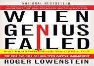 [+][PDF] TOP TREND When Genius Failed: The Rise and Fall of Long-Term Capital Management  [FREE] 