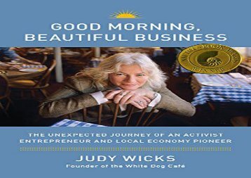 [+]The best book of the month Good Morning, Beautiful Business: The Unexpected Journey of an Activist Entrepreneur and Local-Economy Pioneer  [NEWS]