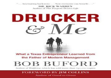 [+][PDF] TOP TREND Drucker   Me: What a Texas Entrepenuer Learned from the Father of Modern Management  [NEWS]