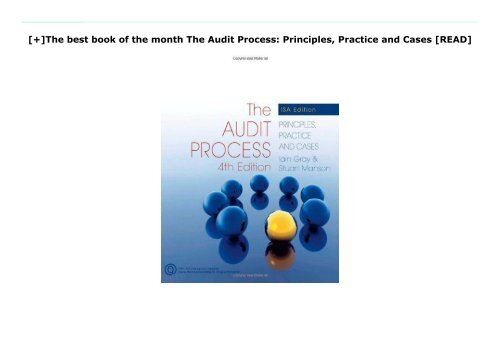 [+]The best book of the month The Audit Process: Principles, Practice and Cases  [READ] 