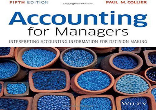 [+][PDF] TOP TREND Accounting for Managers: Interpreting Accounting Information for Decision Making  [FULL] 