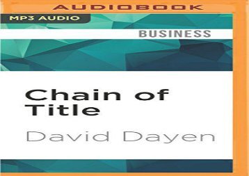 [+]The best book of the month Chain of Title  [READ] 