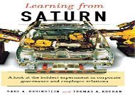 [+]The best book of the month Learning From Saturn (ILR Press Books)  [DOWNLOAD] 
