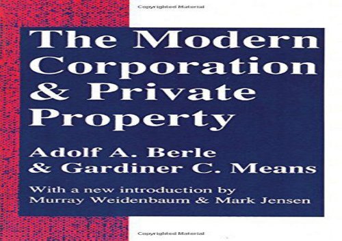 [+]The best book of the month The Modern Corporation and Private Property  [NEWS]