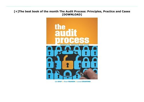 [+]The best book of the month The Audit Process: Principles, Practice and Cases  [DOWNLOAD] 