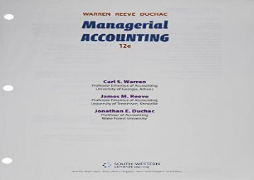 [+][PDF] TOP TREND Managerial Accounting  [READ] 