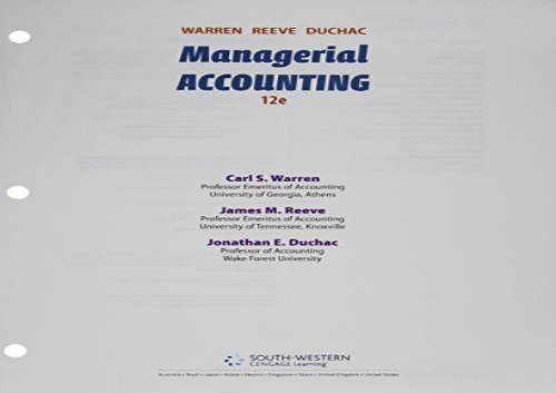 [+][PDF] TOP TREND Managerial Accounting  [READ] 