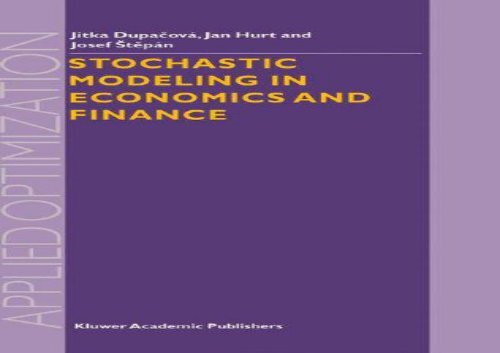 [+]The best book of the month Stochastic Modeling in Economics and Finance (Applied Optimization)  [FULL] 