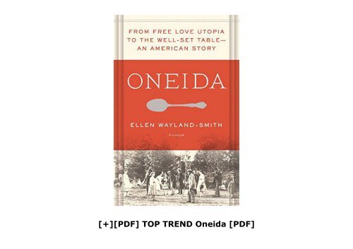 [+][PDF] TOP TREND Oneida [PDF] 