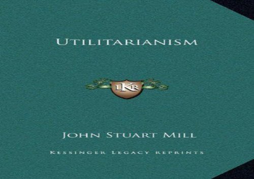 [+]The best book of the month Utilitarianism  [NEWS]