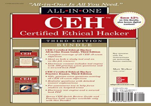 [+][PDF] TOP TREND CEH Certified Ethical Hacker Bundle, Third Edition (All-In-One)  [DOWNLOAD] 