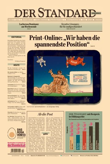 Print-Online: „Wir haben die spannendste Position ... - Der Standard