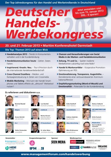 Deutscher Handels- Werbekongress - Management Forum der ...